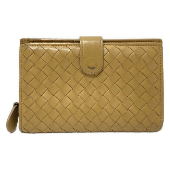 Auth BOTTEGA VENETA Intrecciato - Beige Leather B********* Bifold Wallet - Picture 2 of 11